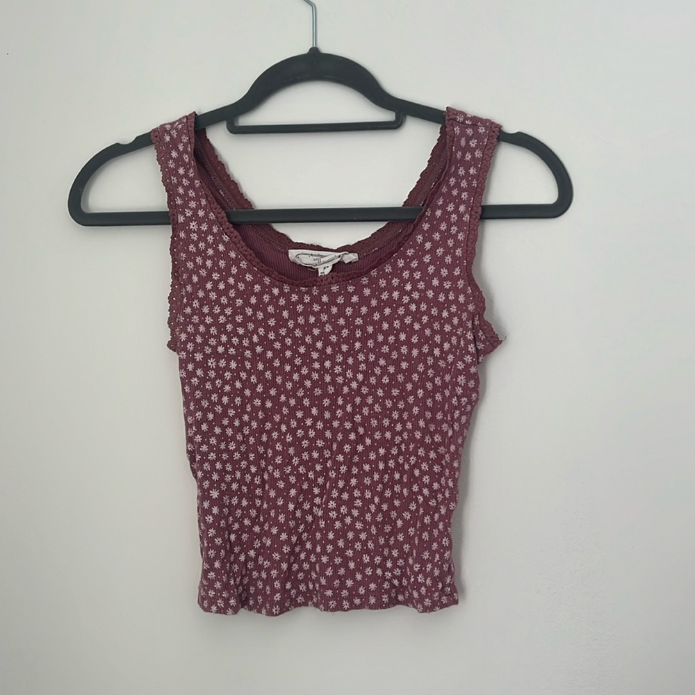 Purple with flowers xs tank top!